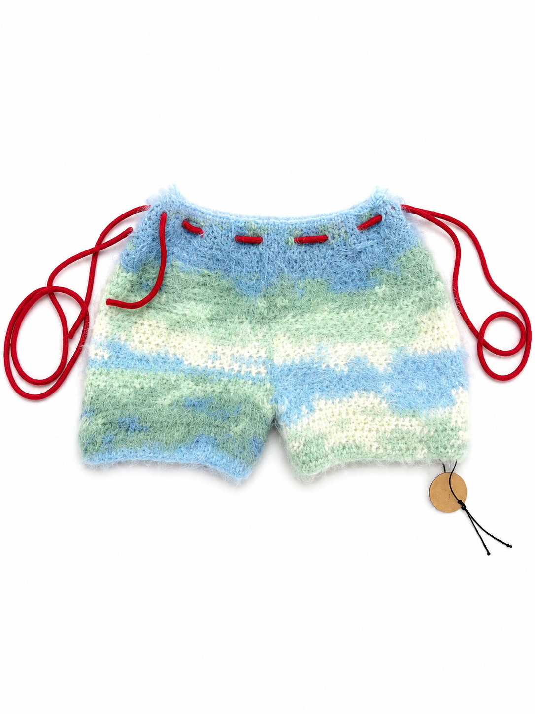 Fuzzy crochet shorts