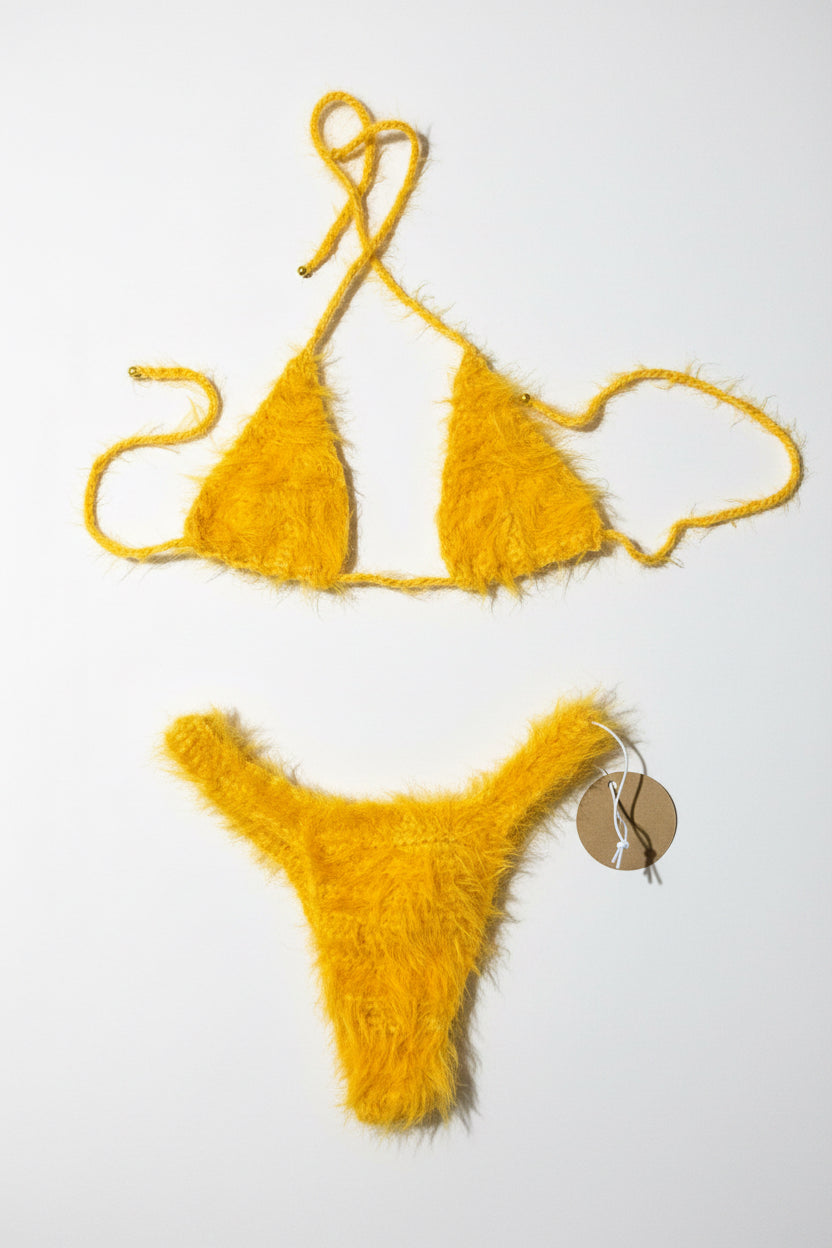 Fuzzy bikini set