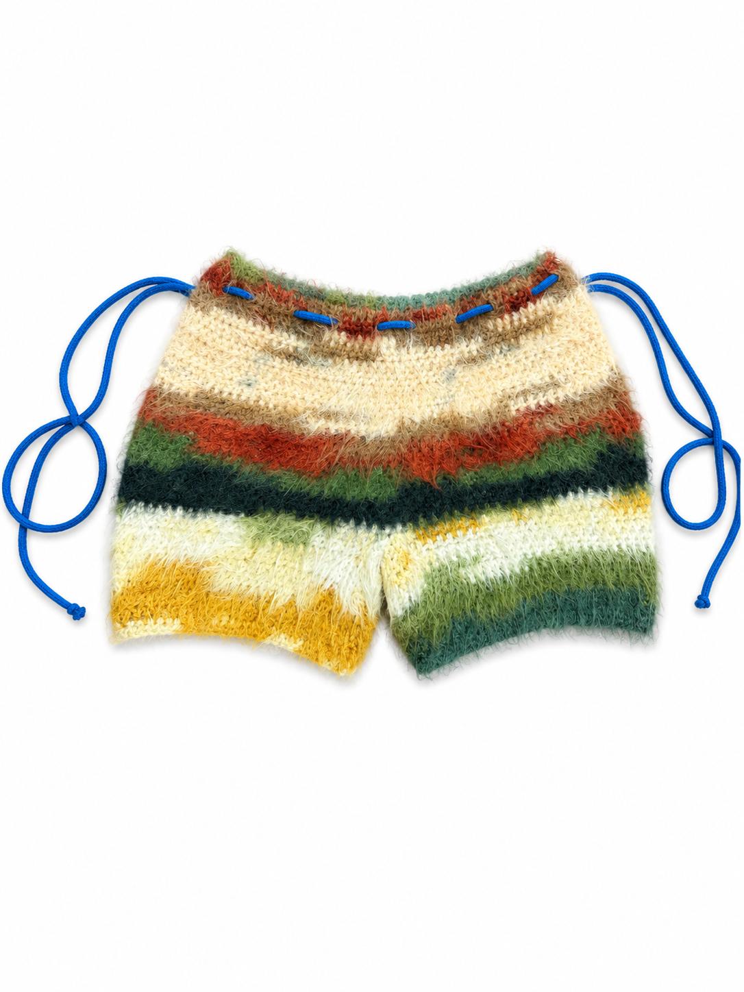 Fuzzy crochet shorts