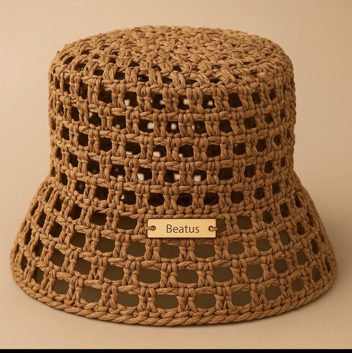 Open grid bucket hat