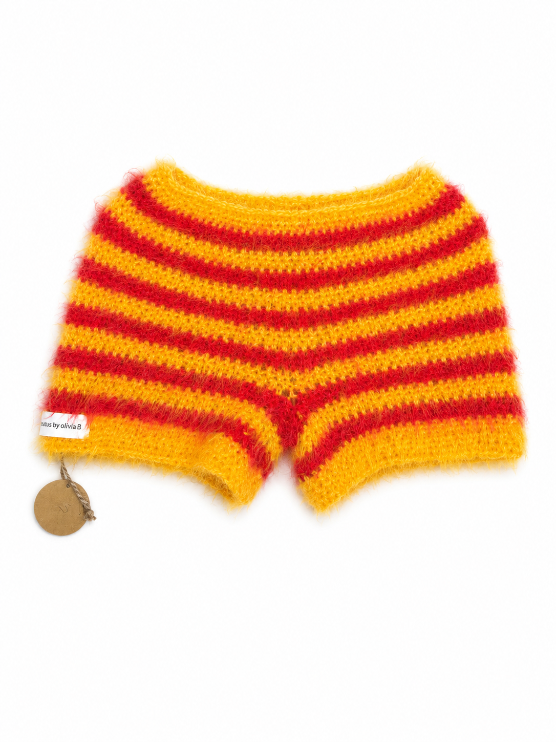 Fuzzy crochet shorts