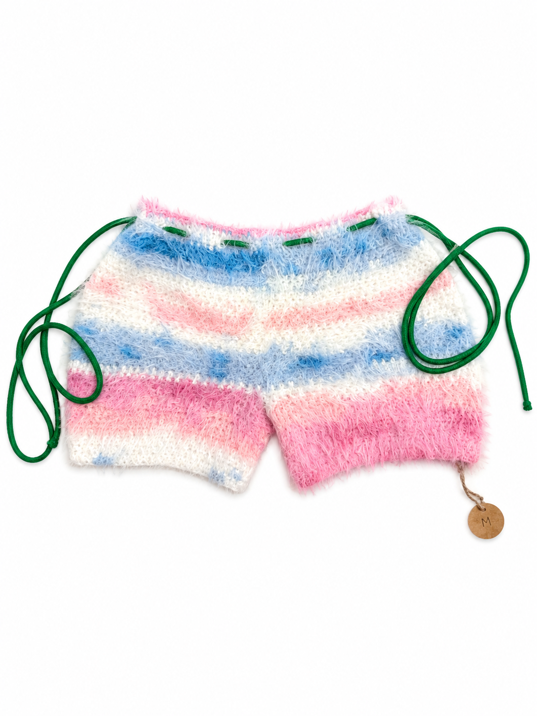 Fuzzy crochet shorts