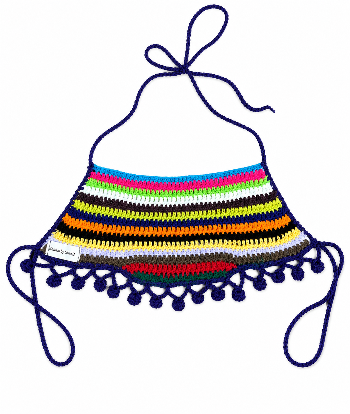 Rainbow halter top