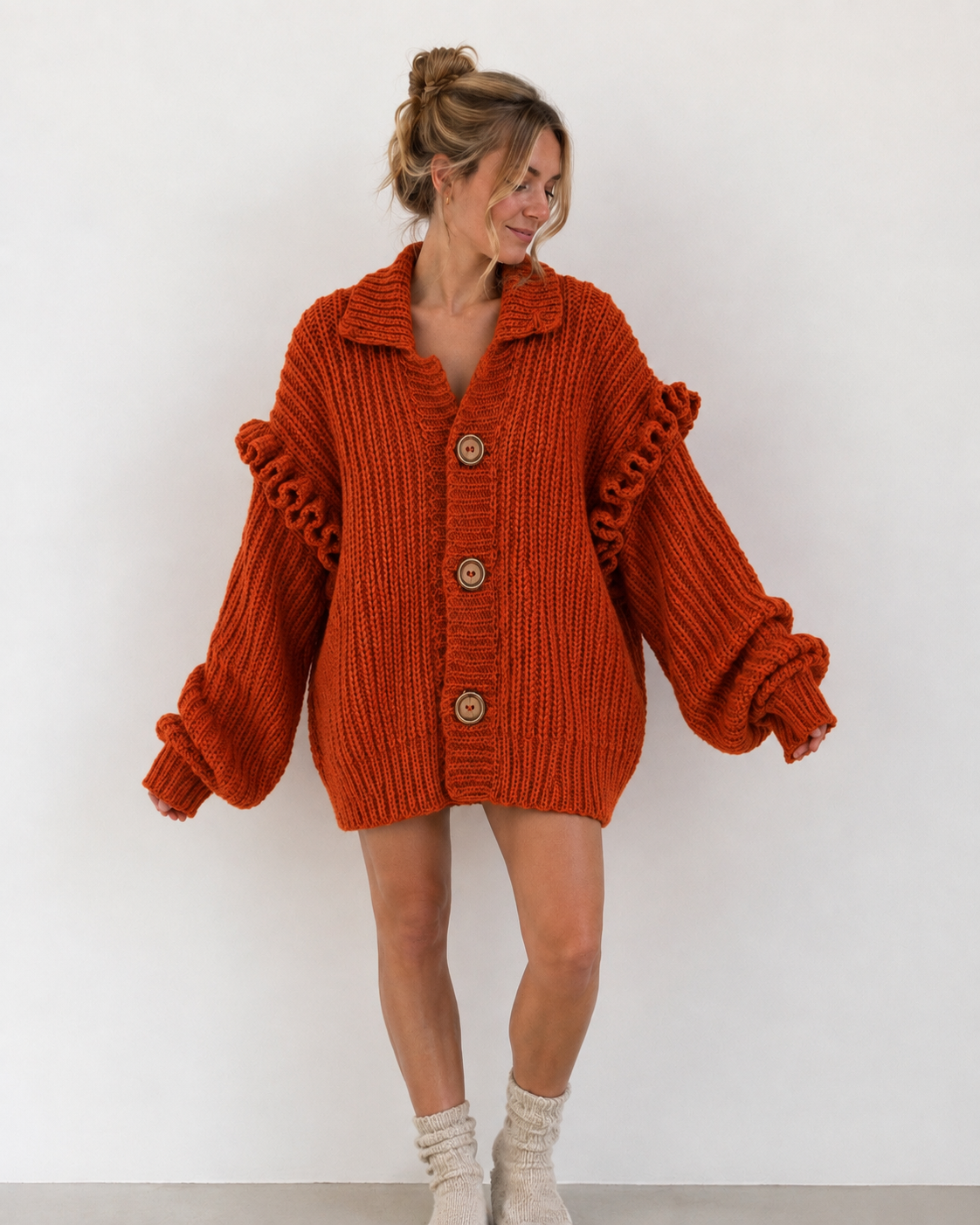 Handmade Oversized Crochet Cardigan