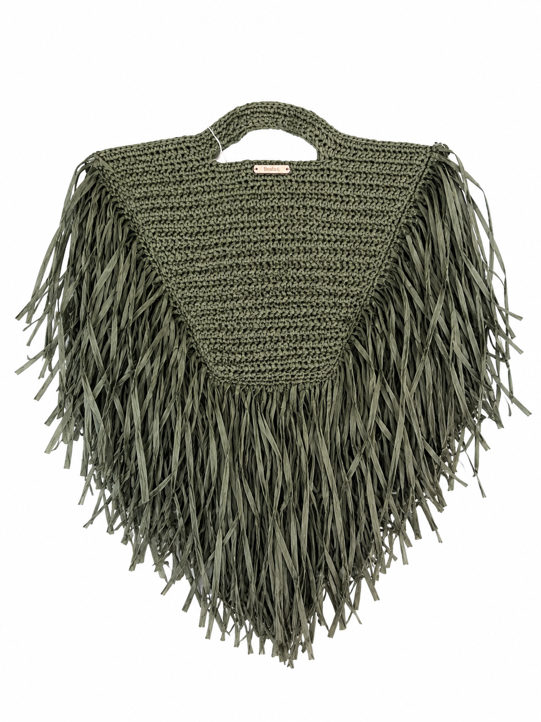 Triangle fringe tote bag