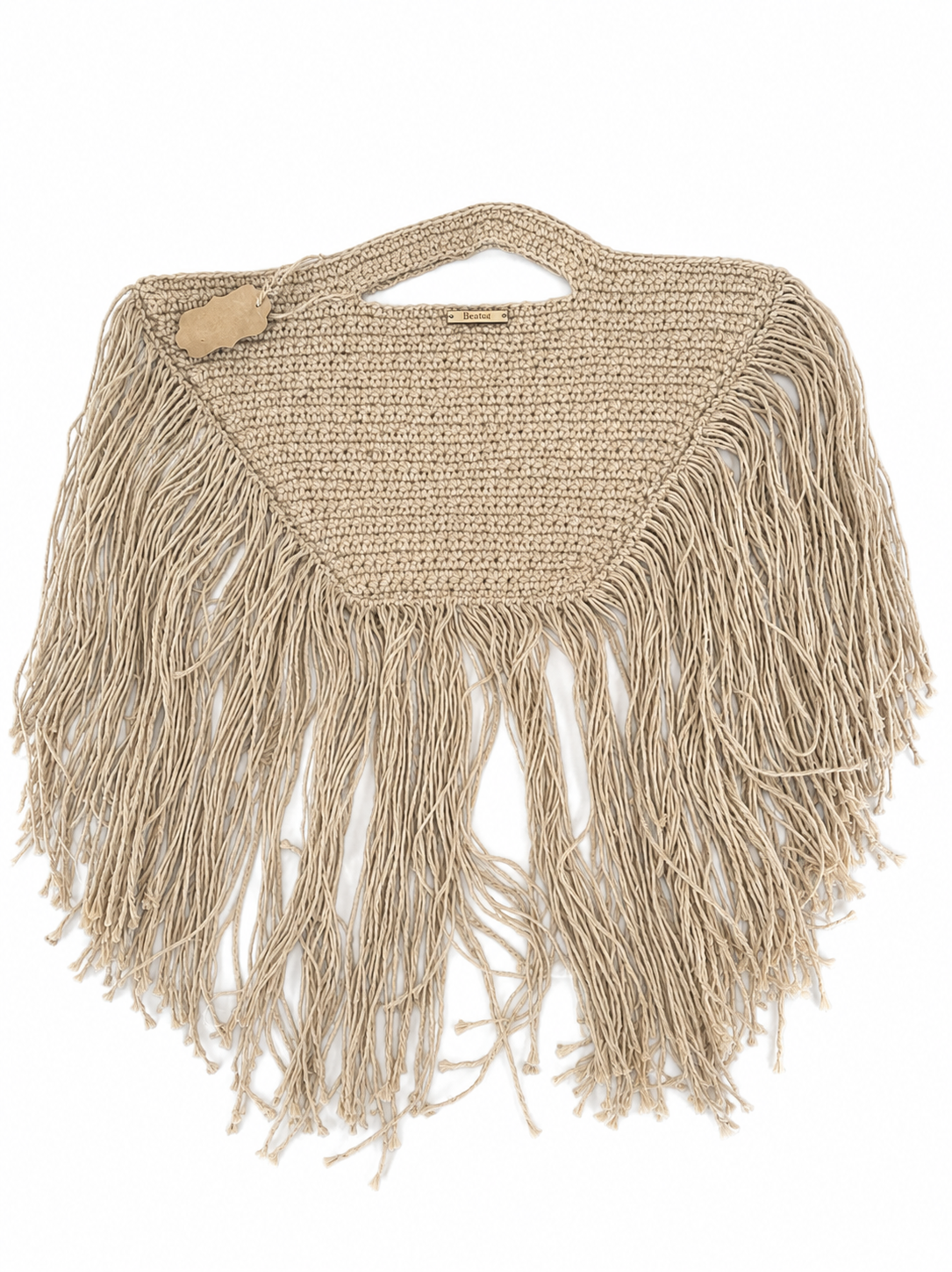 Triangle fringe tote bag