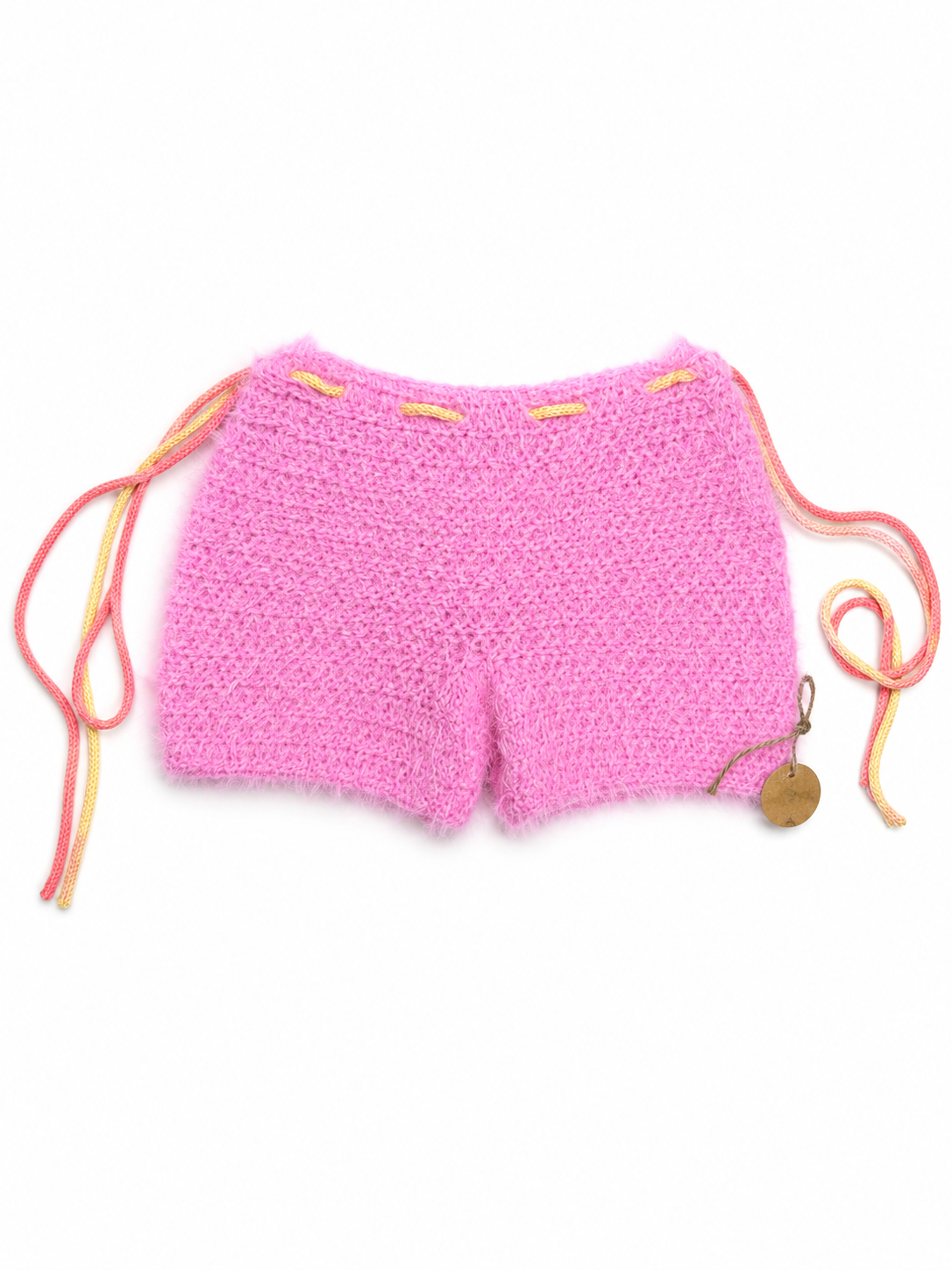 Fuzzy crochet shorts