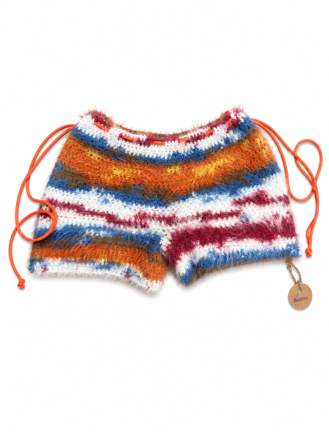 Fuzzy crochet shorts