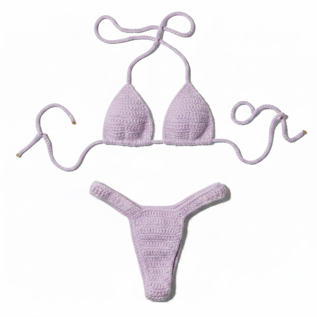 Fuzzy bikini set