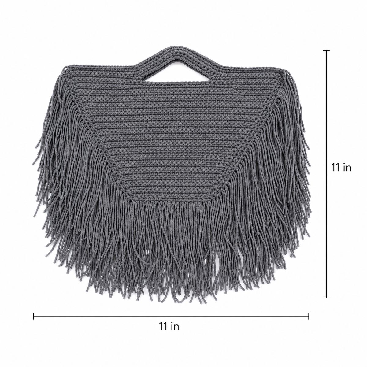 Triangle fringe tote bag