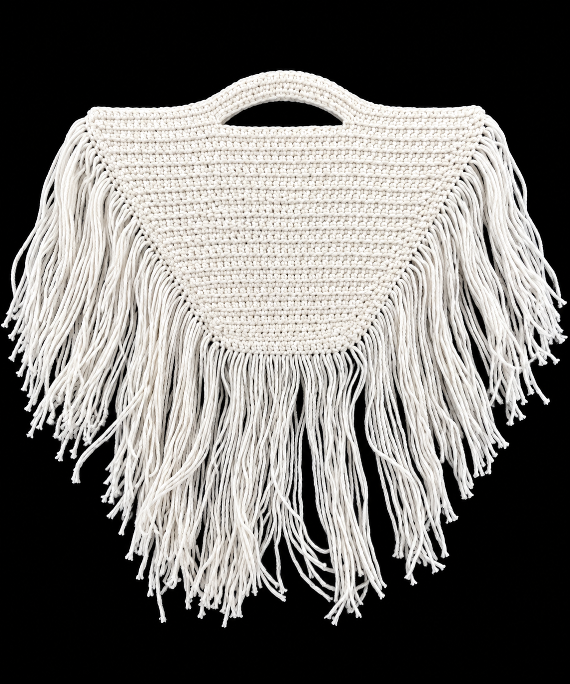 Triangle fringe tote bag
