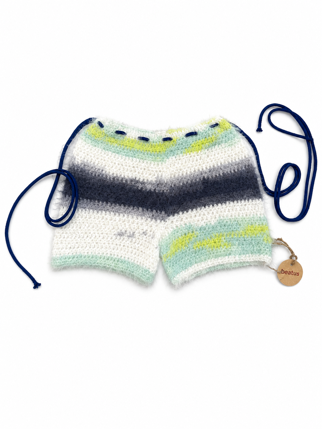 Fuzzy crochet shorts