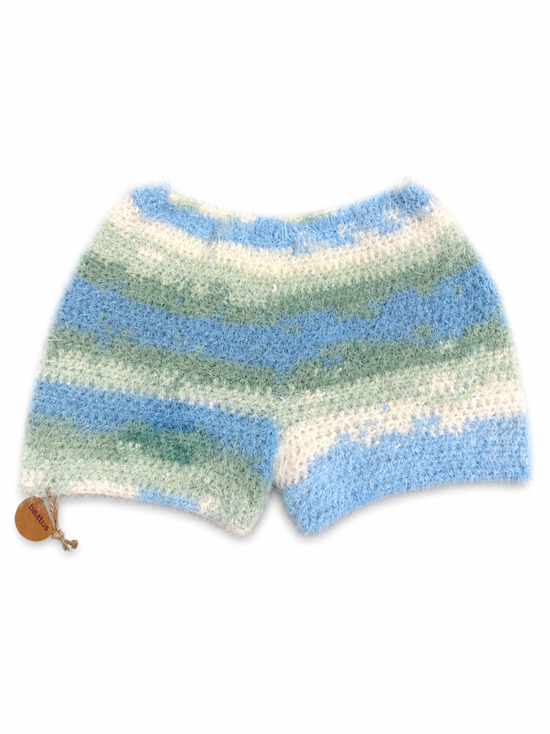 Fuzzy crochet shorts