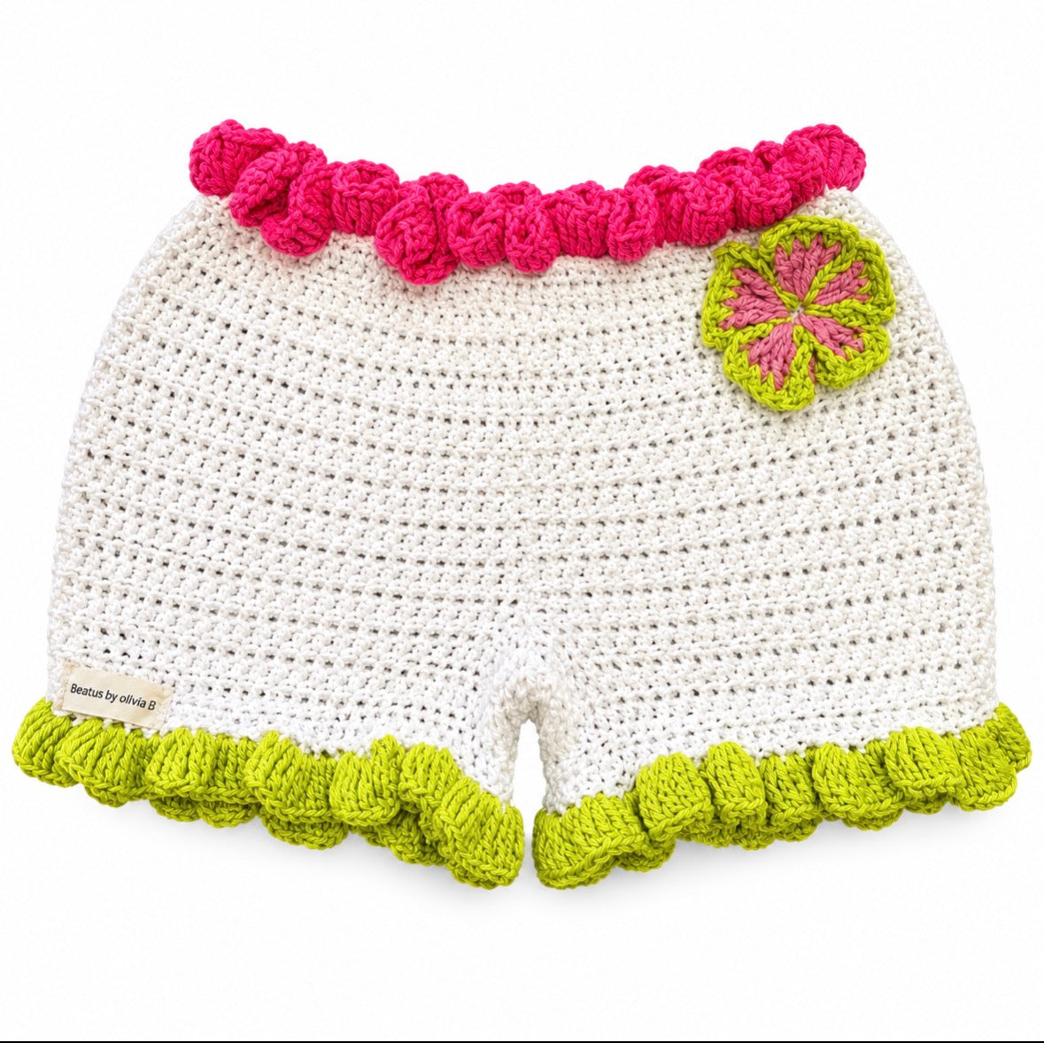 Floral ruffle short
