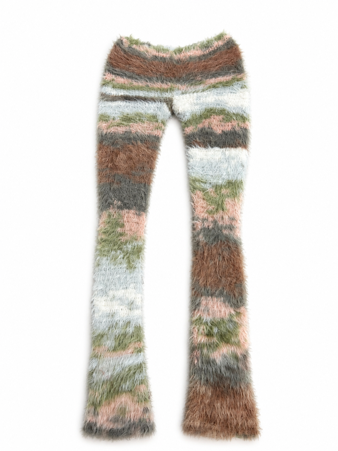 Fuzzy flare pants