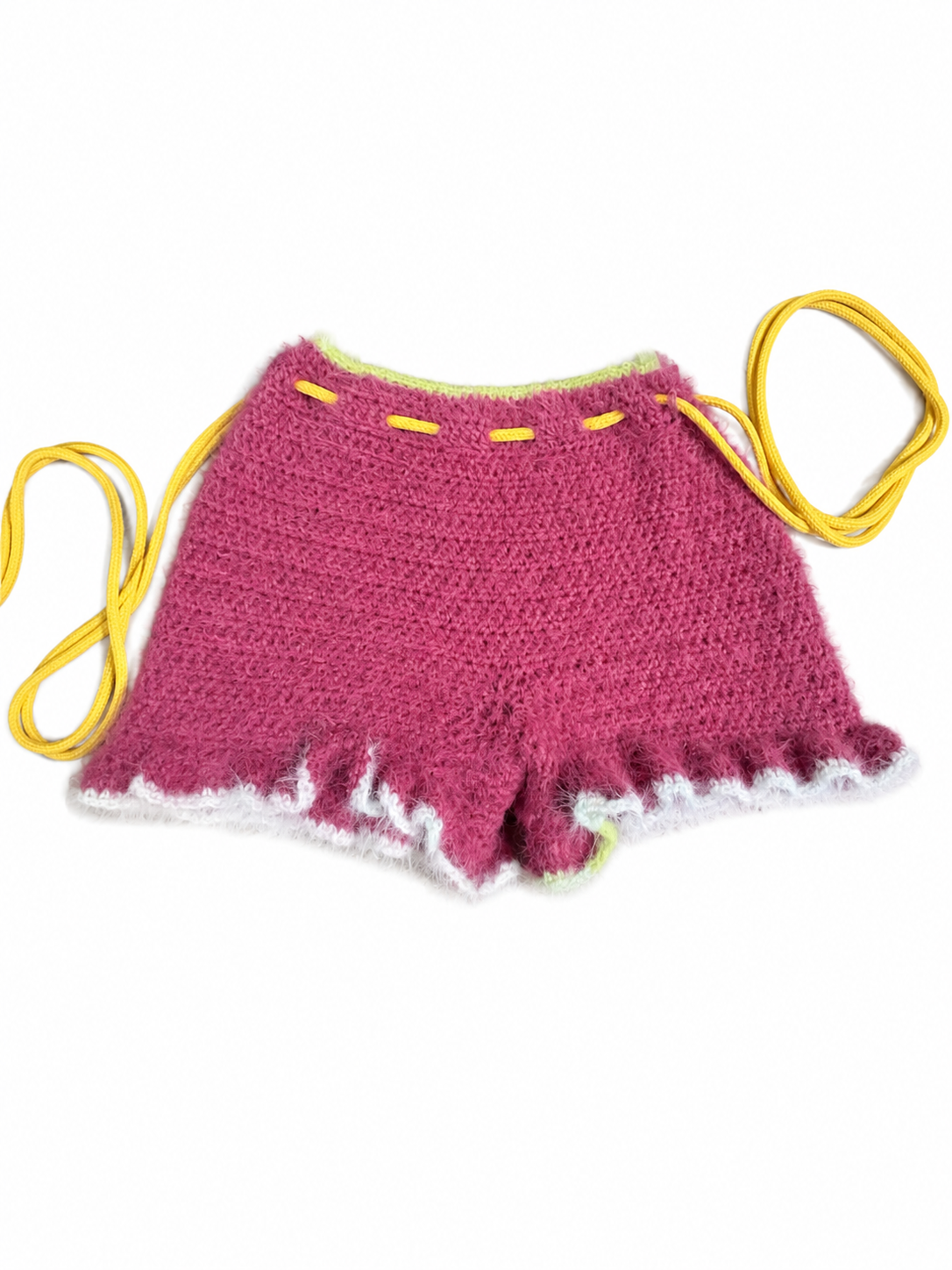 Fuzzy ruffles shorts