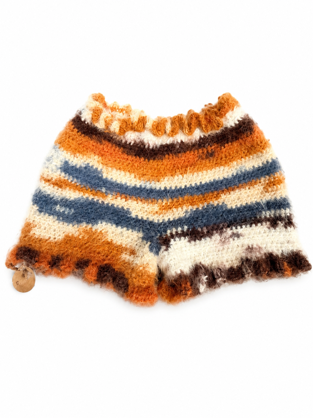 Fuzzy ruffles shorts