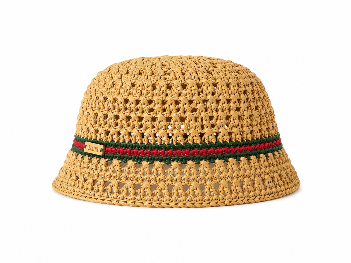 Open grid bucket hat
