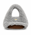Faux fur crochet shoulder bag
