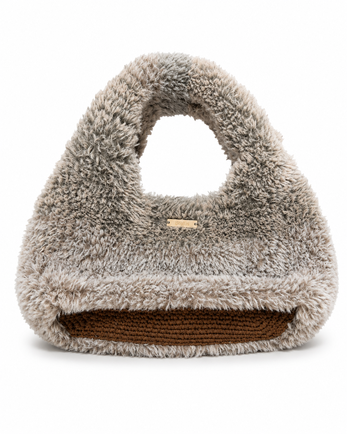Faux fur crochet bag (xl)