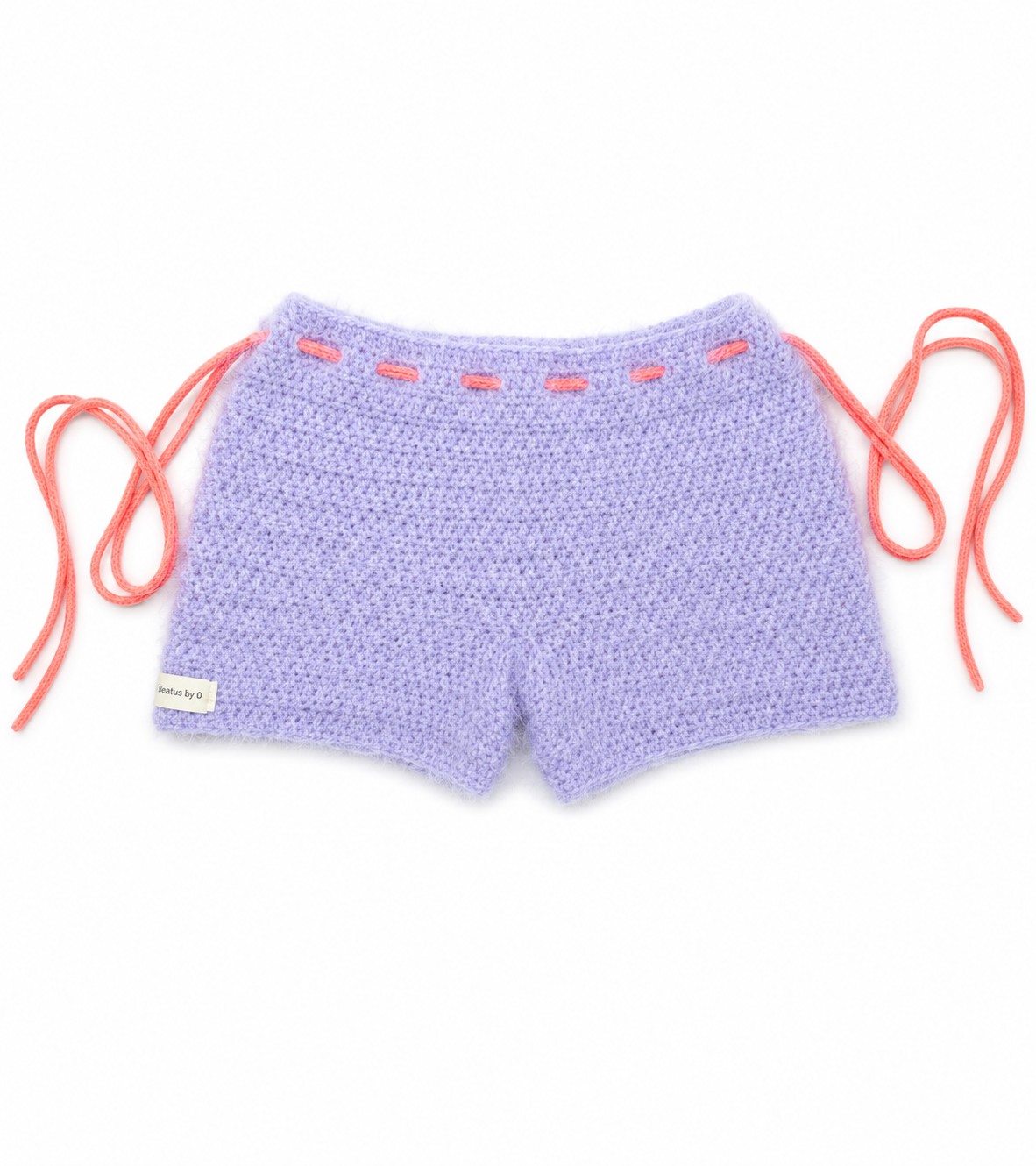 Fuzzy crochet shorts