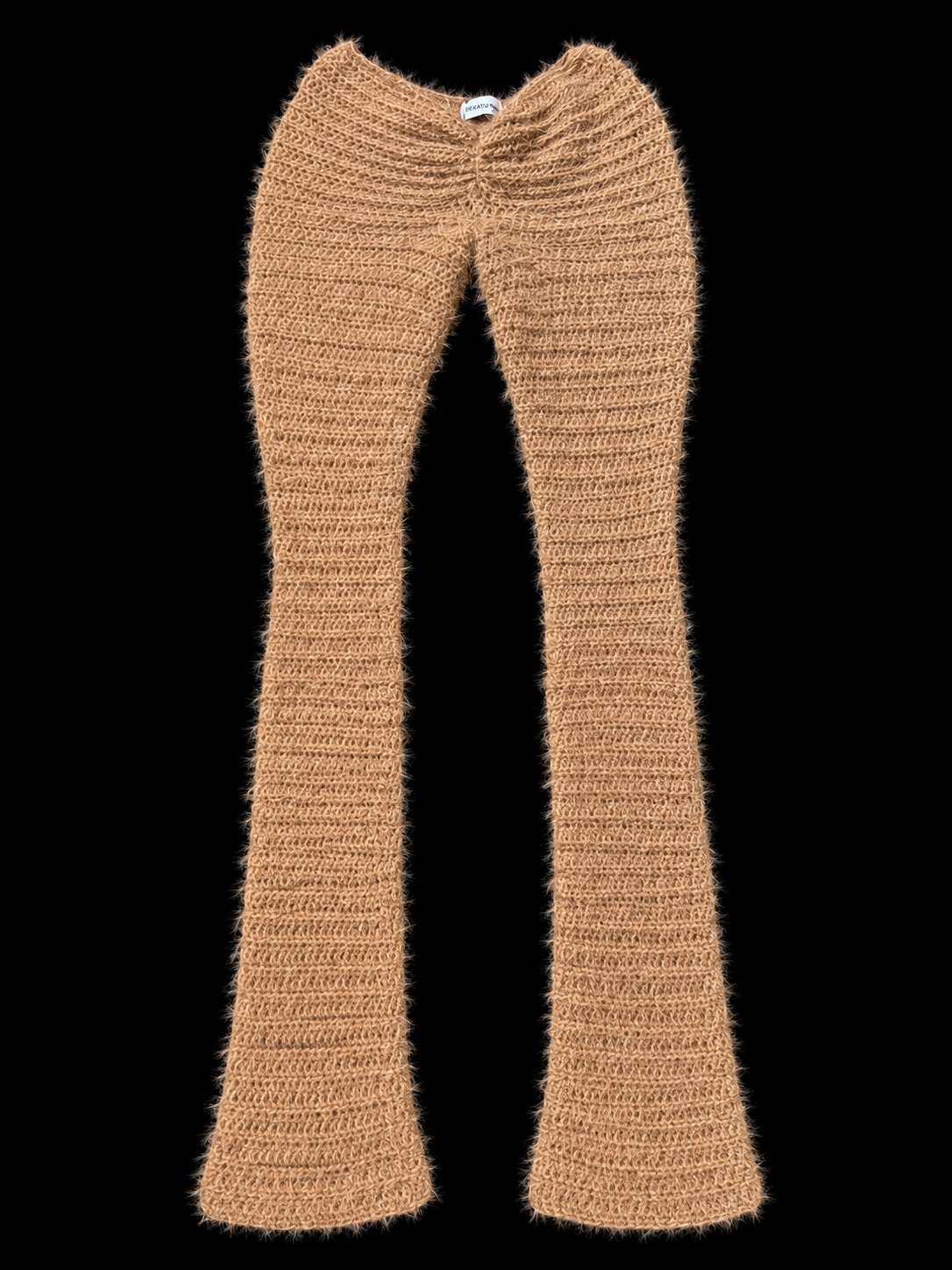 Fuzzy flare pants